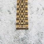 Верижка за часовник ML22-6021G, Стоманена, Златиста, 22мм