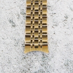 Верижка за часовник ML22-6021G, Стоманена, Златиста, 22мм