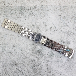 Верижка за часовник ML22-6021W, Стоманена, Сребриста, 22мм