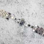 Верижка за часовник ML22-6021W, Стоманена, Сребриста, 22мм