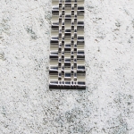 Верижка за часовник ML22-6021W, Стоманена, Сребриста, 22мм