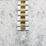 Верижка за часовник ML22-6022BCG, Стоманена, Биколор, 22мм