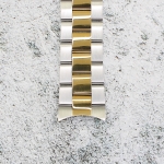 Верижка за часовник ML22-6022BCG, Стоманена, Биколор, 22мм