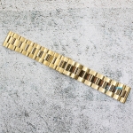 Верижка за часовник ML22-6022G, Стоманена, Биколор, 22мм