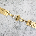 Верижка за часовник ML22-6022G, Стоманена, Биколор, 22мм