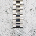 Верижка за часовник ML22-6022W, Стоманена, Сребриста, 22мм