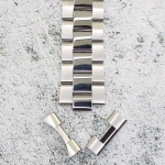 Верижка за часовник ML22-6022W, Стоманена, Сребриста, 22мм