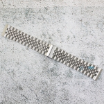 Верижка за часовник ML22-6023W, Стоманена, Сребриста, 22мм