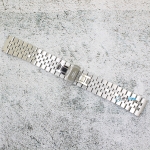 Верижка за часовник ML22-6023W, Стоманена, Сребриста, 22мм