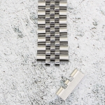 Верижка за часовник ML22-6023W, Стоманена, Сребриста, 22мм