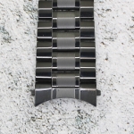 Верижка за часовник ML24-6018B, Стоманена, Черна, 24мм