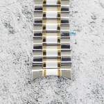 Верижка за часовник ML24-6018BCG, Стоманена, Биколор, 24мм