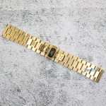 Верижка за часовник ML24-6018G, Стоманена, Златиста, 24мм