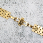 Верижка за часовник ML24-6018G, Стоманена, Златиста, 24мм