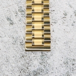 Верижка за часовник ML24-6018G, Стоманена, Златиста, 24мм