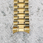 Верижка за часовник ML24-6018G, Стоманена, Златиста, 24мм