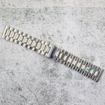 Верижка за часовник ML24-6018W, Стоманена, Сребриста, 24мм