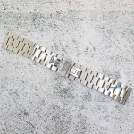 Верижка за часовник ML24-6018W, Стоманена, Сребриста, 24мм