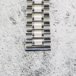 Верижка за часовник ML24-6018W, Стоманена, Сребриста, 24мм