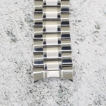 Верижка за часовник ML24-6018W, Стоманена, Сребриста, 24мм