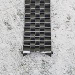 Верижка за часовник ML24-6019B, Стоманена, Черна, 24мм