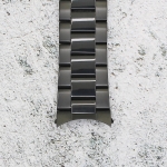 Верижка за часовник ML24-6022B, Стоманена, Черна, 24мм