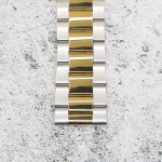 Верижка за часовник ML24-6022BCG, Стоманена, Биколор, 24мм