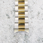 Верижка за часовник ML24-6022BCG, Стоманена, Биколор, 24мм