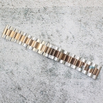 Верижка за часовник ML24-6022BCRG, Стоманена, Биколор, 24мм