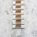 Верижка за часовник ML24-6022BCRG, Стоманена, Биколор, 24мм