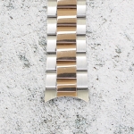 Верижка за часовник ML24-6022BCRG, Стоманена, Биколор, 24мм