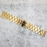 Верижка за часовник ML24-6022G, Стоманена, Златиста, 24мм