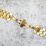 Верижка за часовник ML24-6022G, Стоманена, Златиста, 24мм