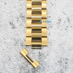 Верижка за часовник ML24-6022G, Стоманена, Златиста, 24мм