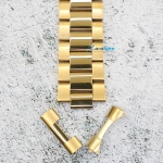 Верижка за часовник ML24-6022G, Стоманена, Златиста, 24мм