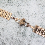 Верижка за часовник ML24-6022RG, Стоманена, Розово злато, 24мм