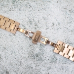 Верижка за часовник ML24-6022RG, Стоманена, Розово злато, 24мм