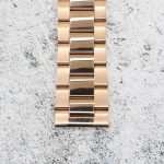 Верижка за часовник ML24-6022RG, Стоманена, Розово злато, 24мм