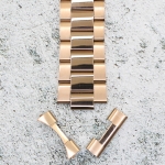 Верижка за часовник ML24-6022RG, Стоманена, Розово злато, 24мм