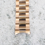 Верижка за часовник ML24-6022RG, Стоманена, Розово злато, 24мм