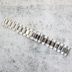 Верижка за часовник ML24-6022W, Стоманена, Сребриста, 24мм