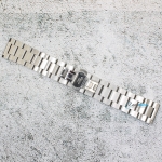 Верижка за часовник ML24-6022W, Стоманена, Сребриста, 24мм