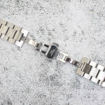 Верижка за часовник ML24-6022W, Стоманена, Сребриста, 24мм