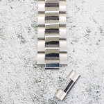 Верижка за часовник ML24-6022W, Стоманена, Сребриста, 24мм