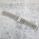 Верижка за часовник ML24-6023W, Стоманена, Сребриста, 24мм