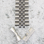 Верижка за часовник ML24-6023W, Стоманена, Сребриста, 24мм