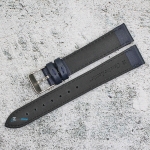 Каишка за часовник Motta MT1676GL, Кожена, Синя, 16мм