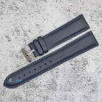 Каишка за часовник Motta MT2076GL, Кожена, Синя, 20мм