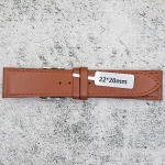 Каишка за часовник Motta MT222040, Кожена, Кафява, 22мм