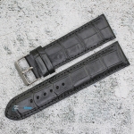 Каишка за часовник Motta MT24103GL, Кожена, Черна, 24мм